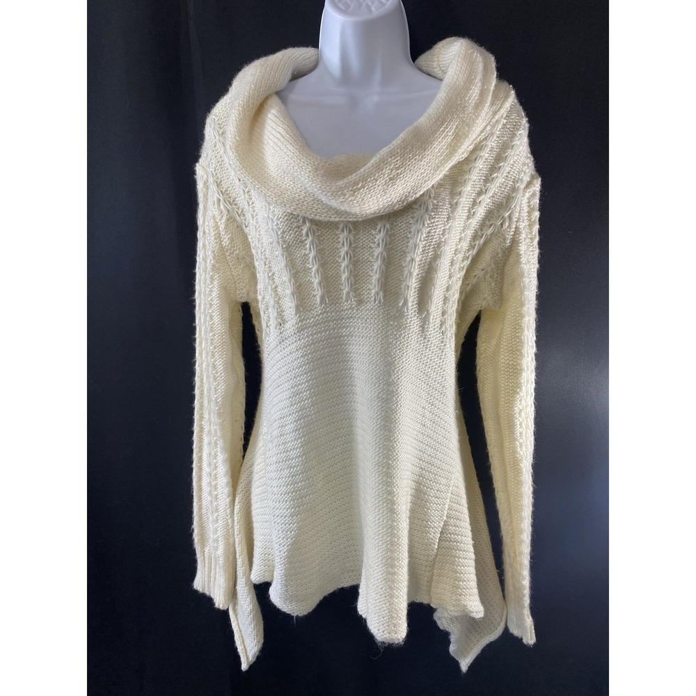 Slonl Womens Sweater Size Small Wool Blend Chunky Cable Knit Fall Cozy Luxurious